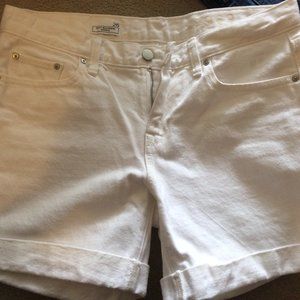 gap shorts white size 26